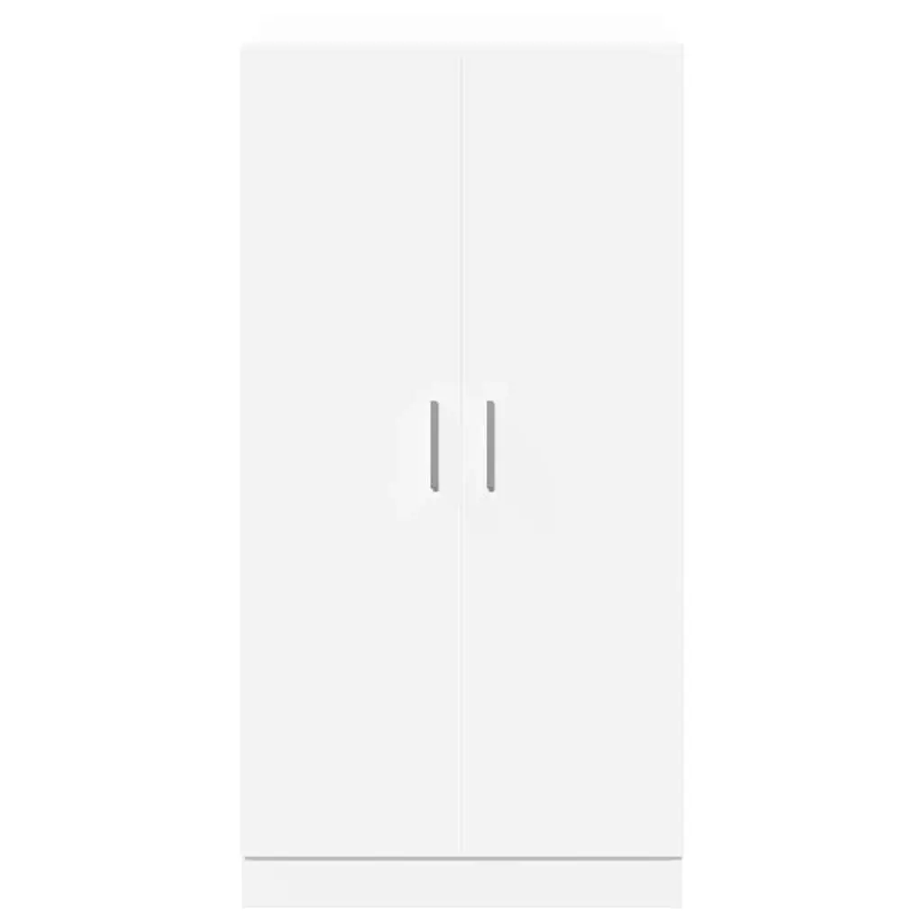Shoe Cabinet White 7 Shelves 2 Doors