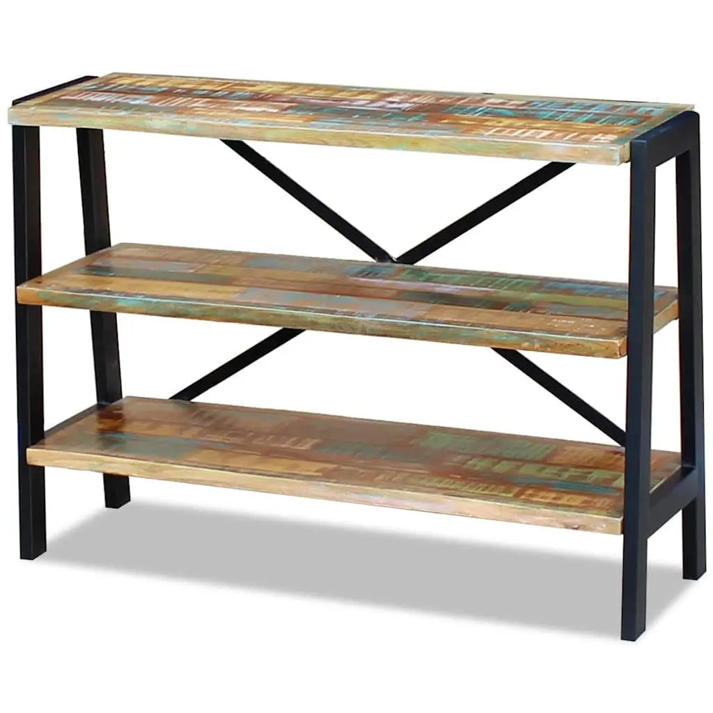 Solid Reclaimed Wood Sideboard with 3 Shelves