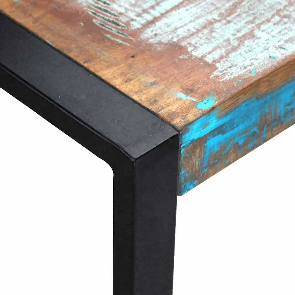 Solid Reclaimed Wood Nesting Tables with Steel Frame