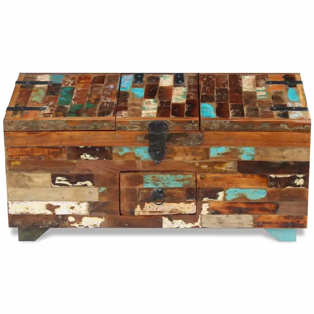 Coffee Table Chest Box with Storage in Brown