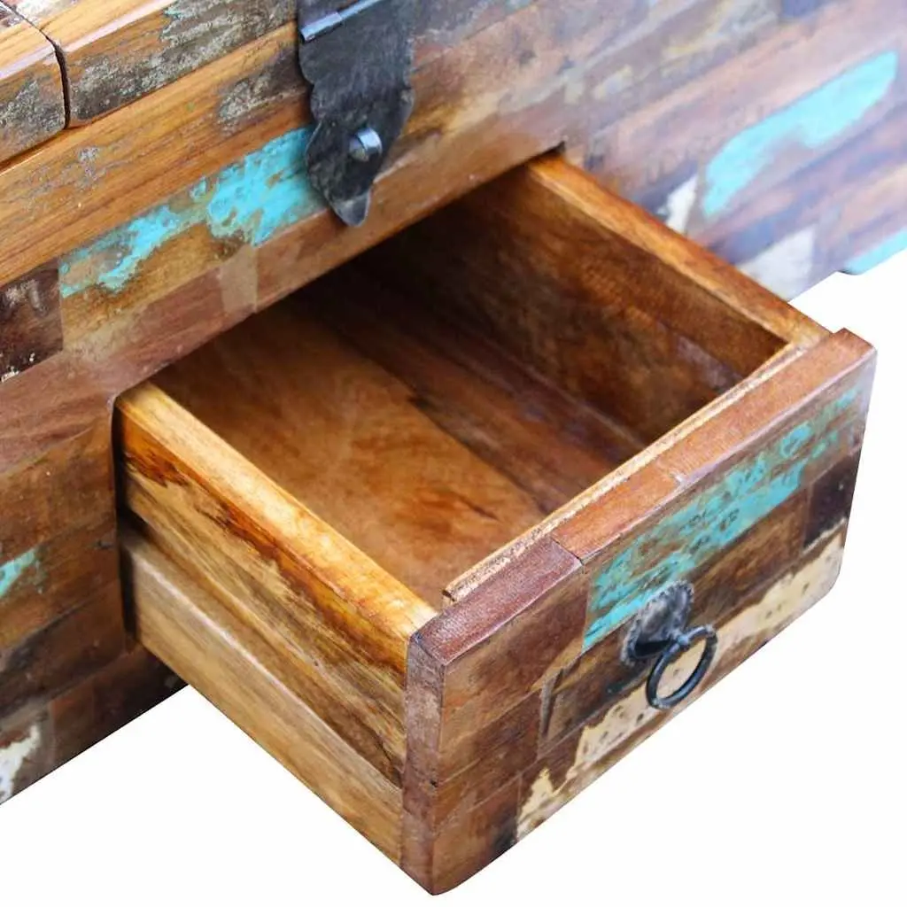 Coffee Table Chest Box with Storage in Brown