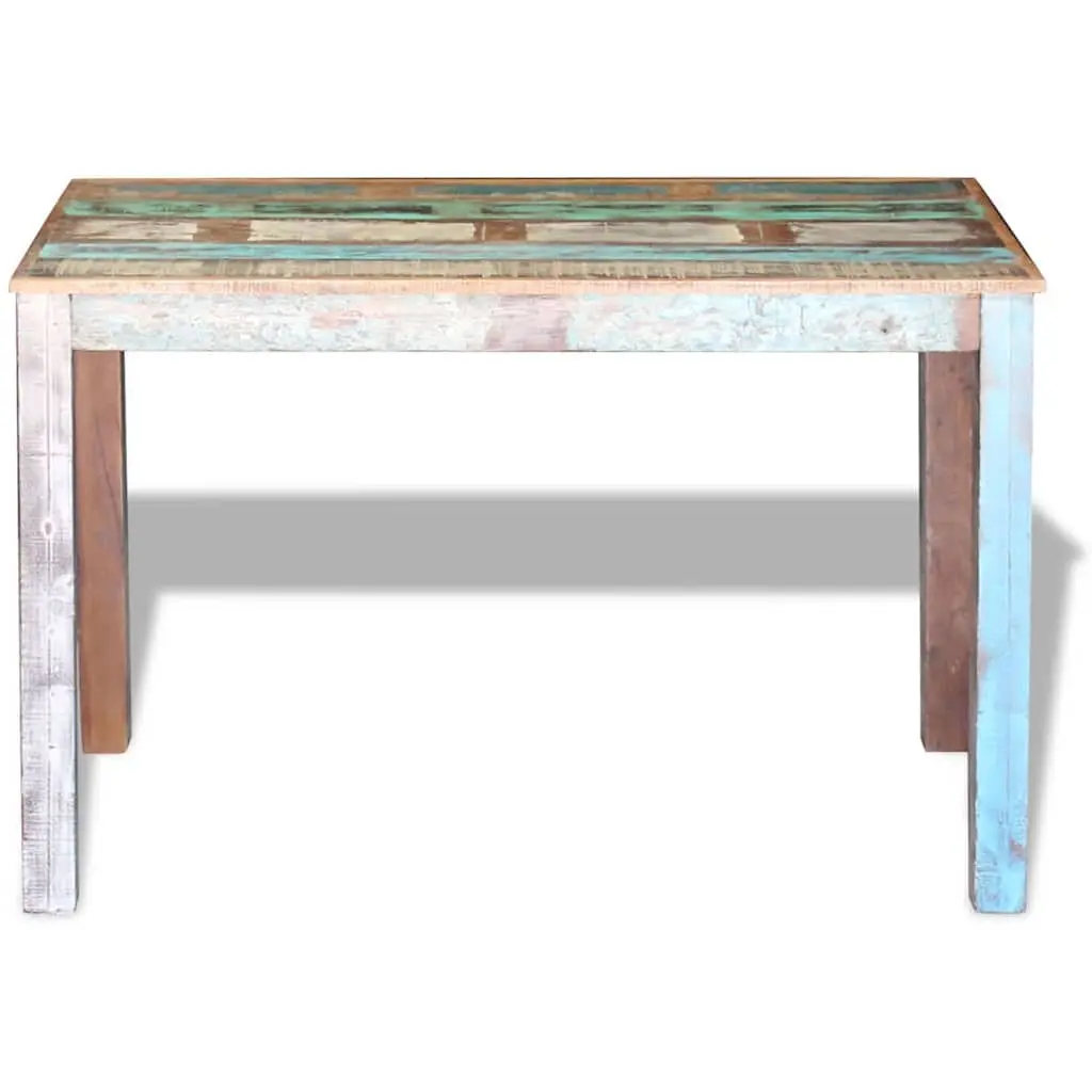 Solid Reclaimed Wood Dining Table for Antique Style Decor