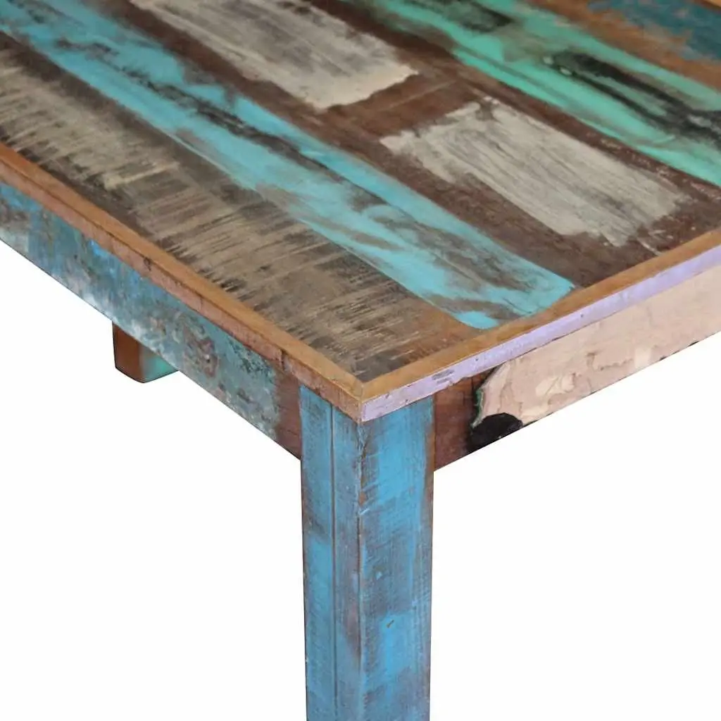Solid Reclaimed Wood Dining Table for Antique Style Decor
