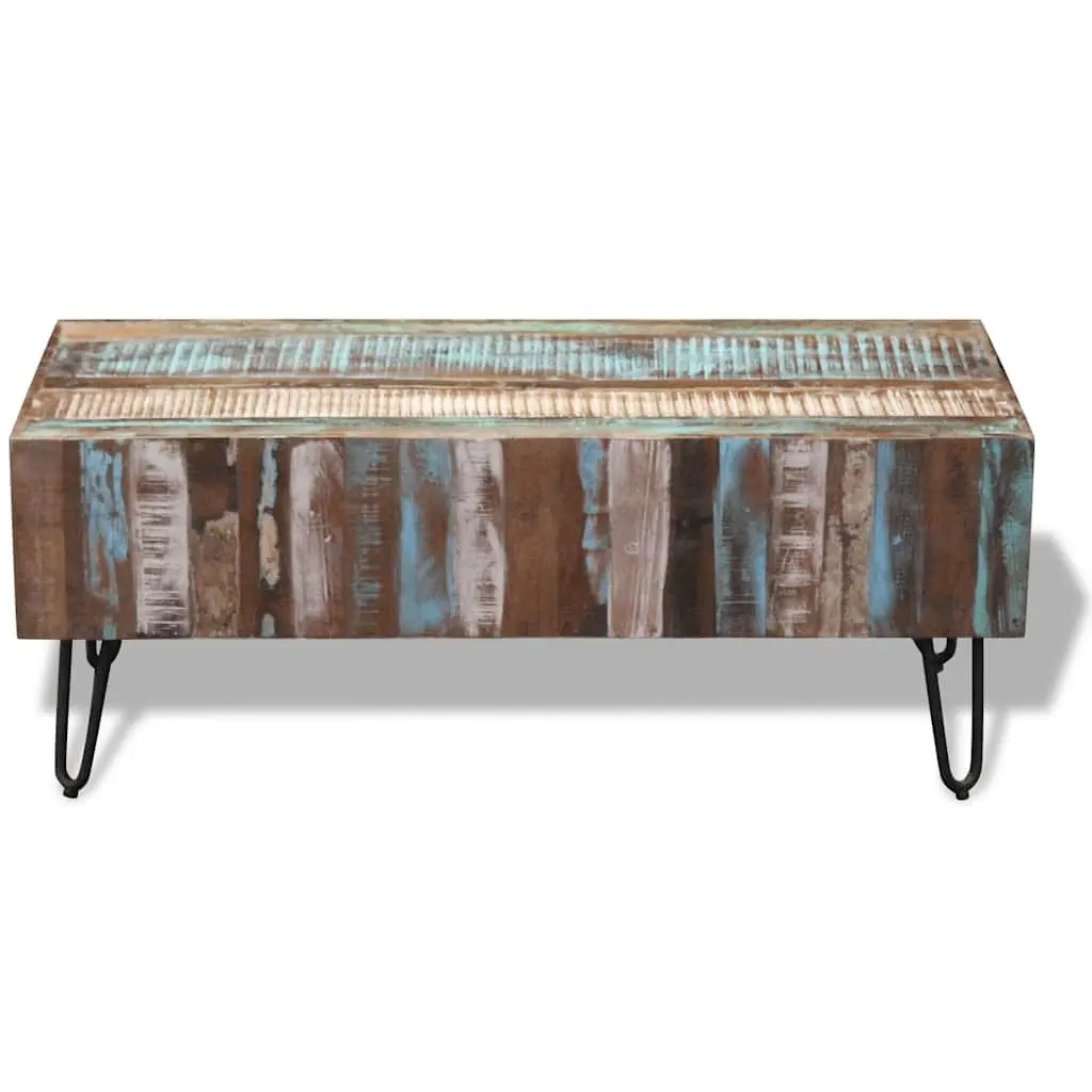 Handmade Retro Coffee Table in Solid Reclaimed Wood