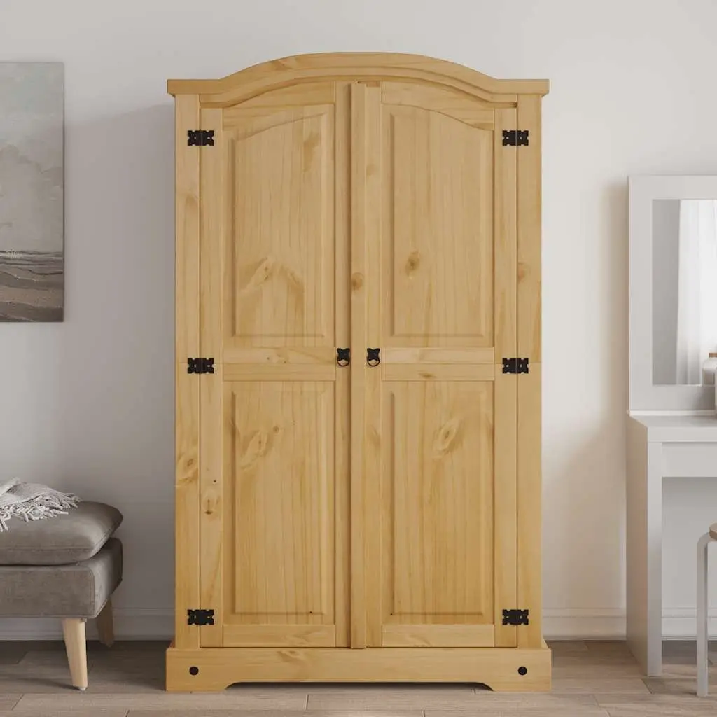 2-Door Mexican Corona Style Wooden Wardrobe