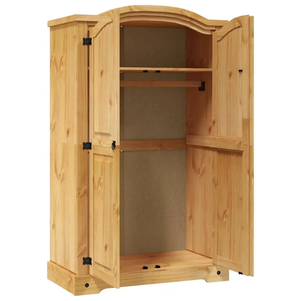 2-Door Mexican Corona Style Wooden Wardrobe