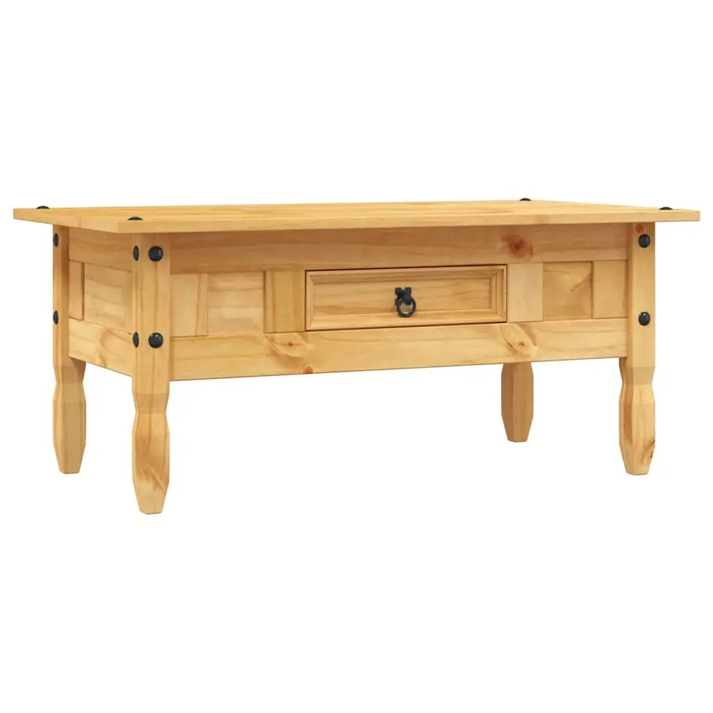 Solid Pine Coffee Table in Mexican Corona Style