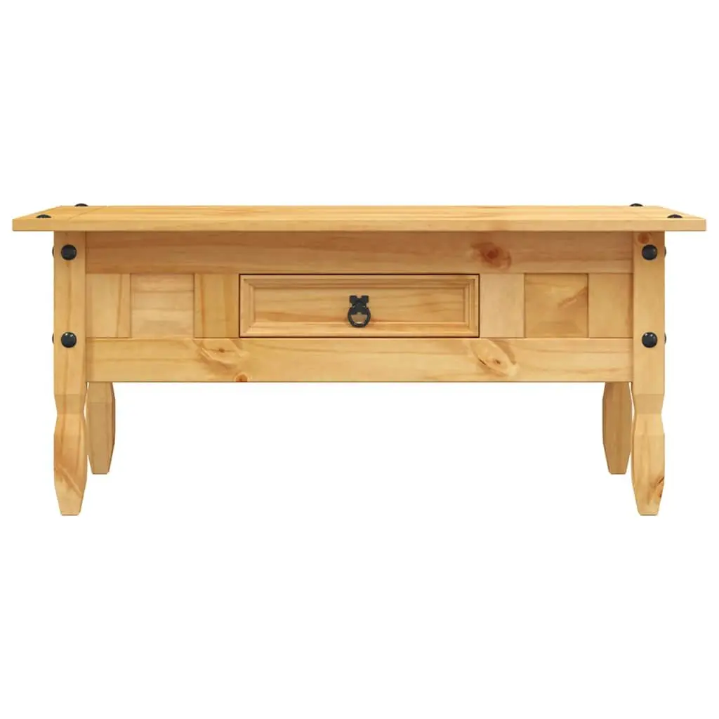 Solid Pine Coffee Table in Mexican Corona Style