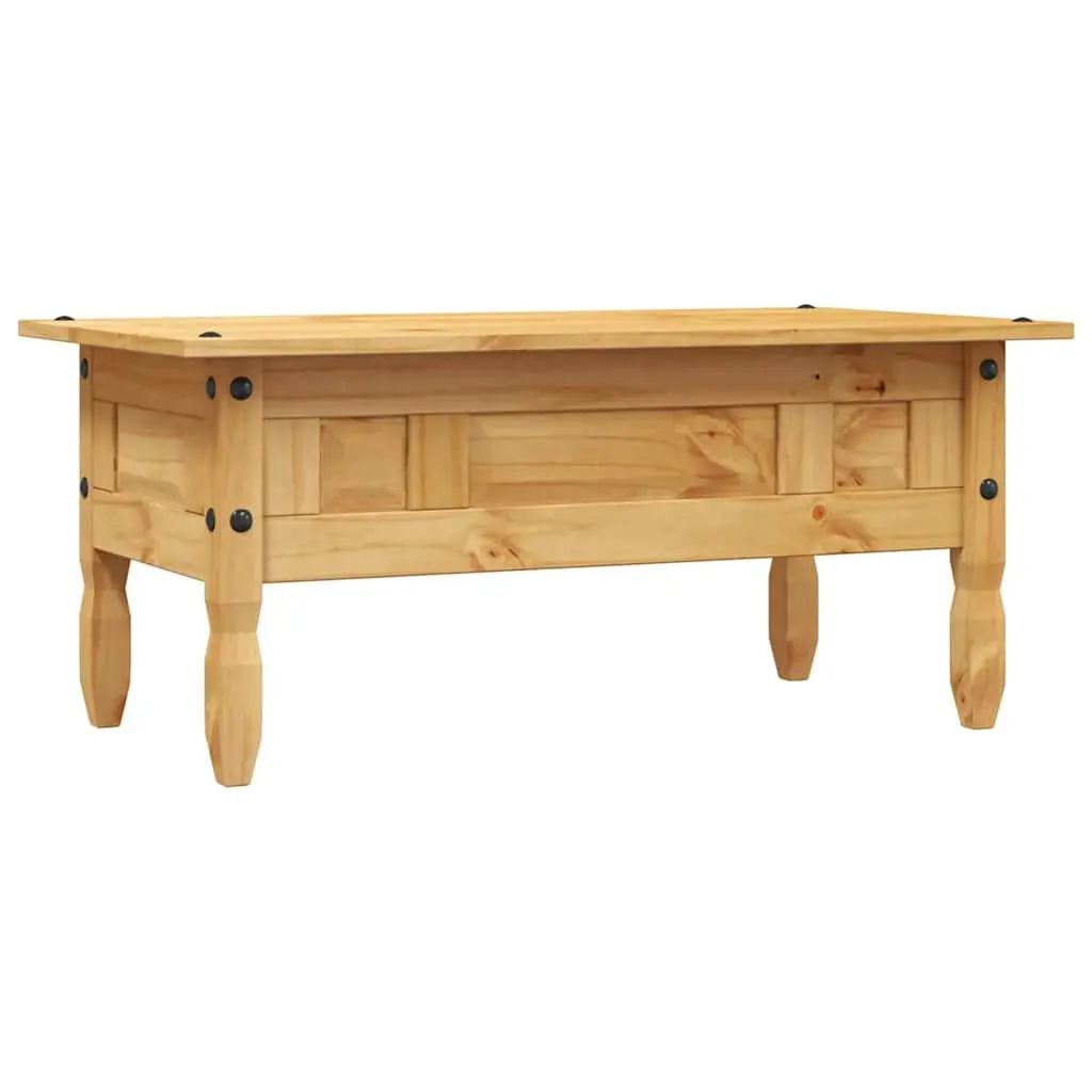 Solid Pine Coffee Table in Mexican Corona Style