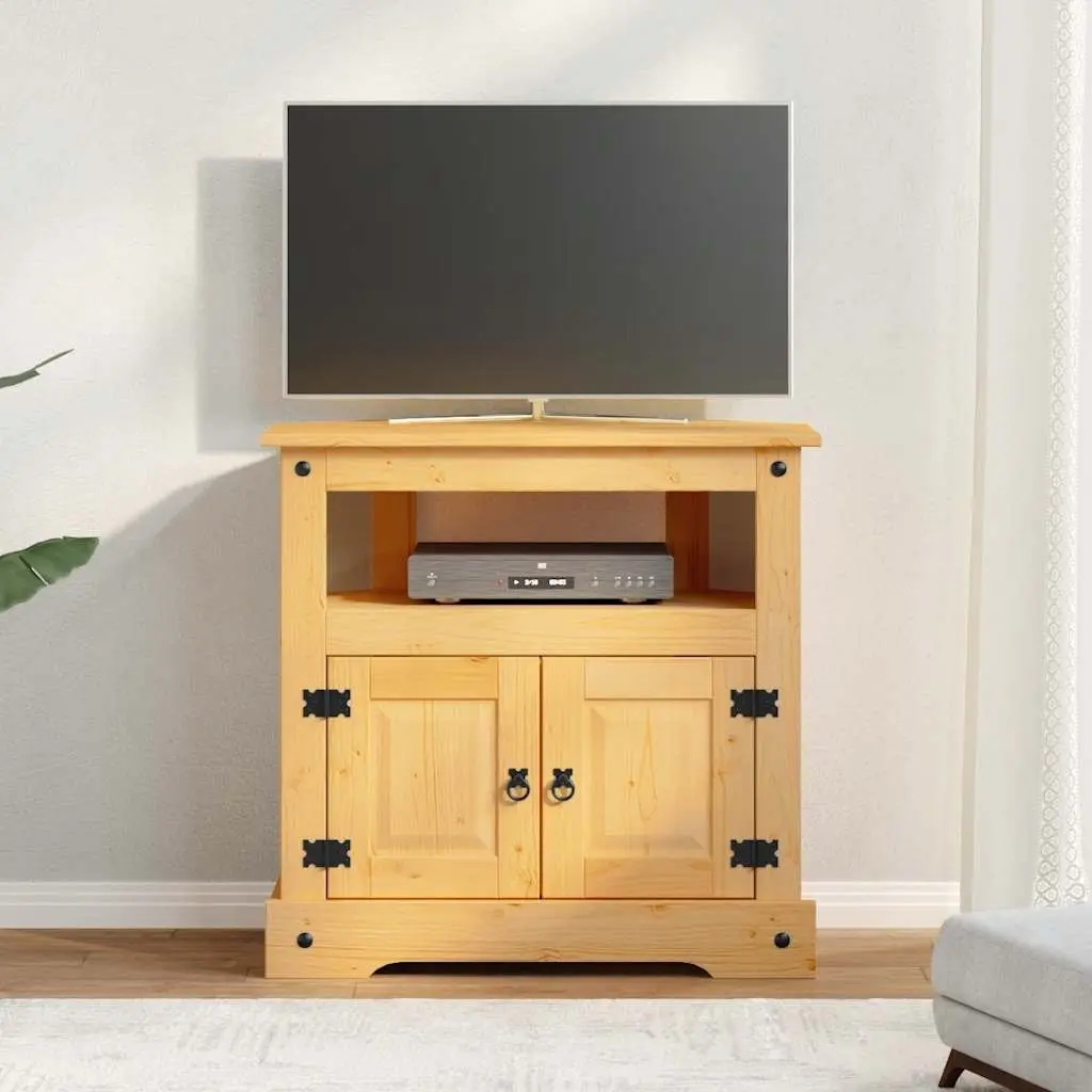 Console Table Solid Pinewood 80W x 43D x 78H cm Brown Mexican Corona Style