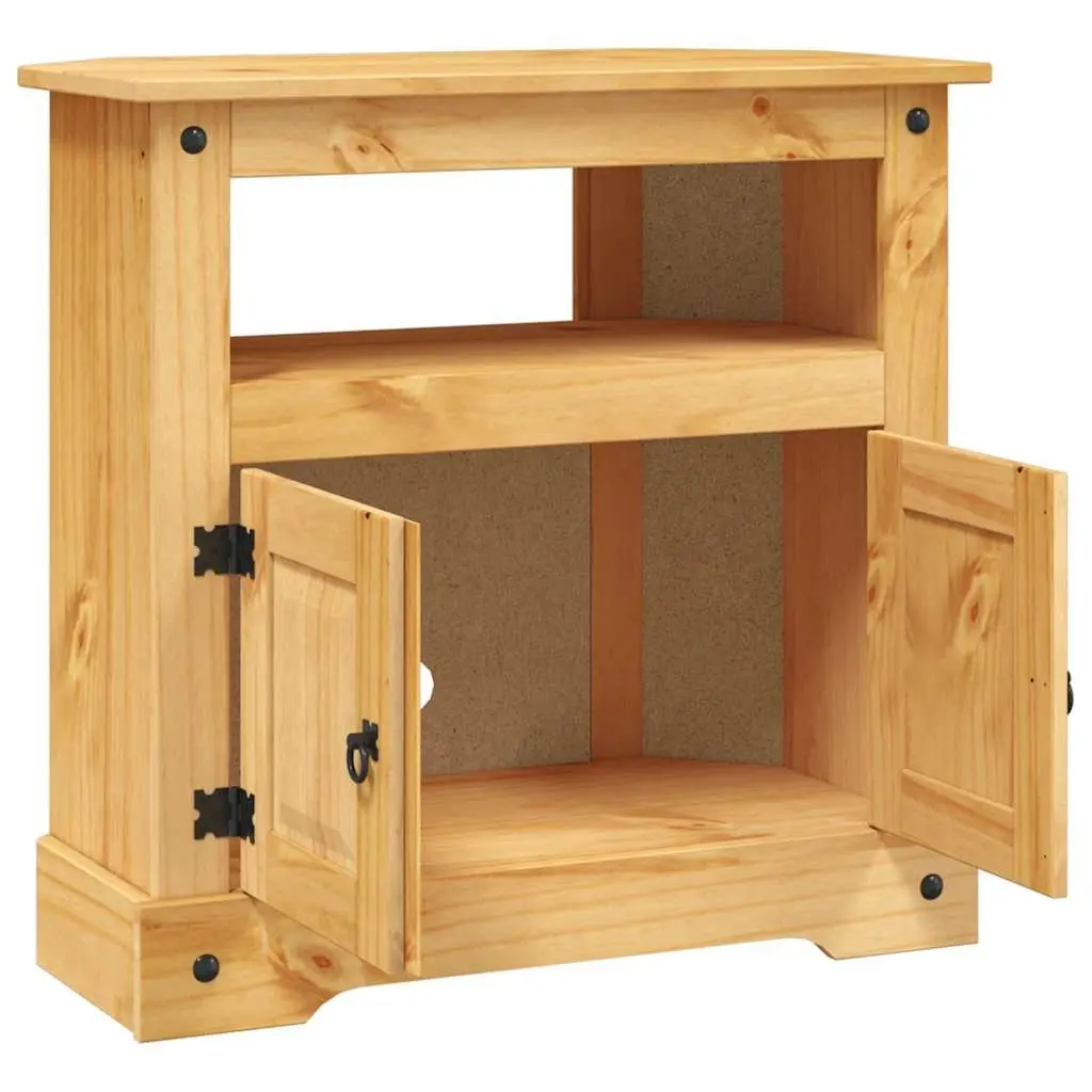 Console Table Solid Pinewood 80W x 43D x 78H cm Brown Mexican Corona Style