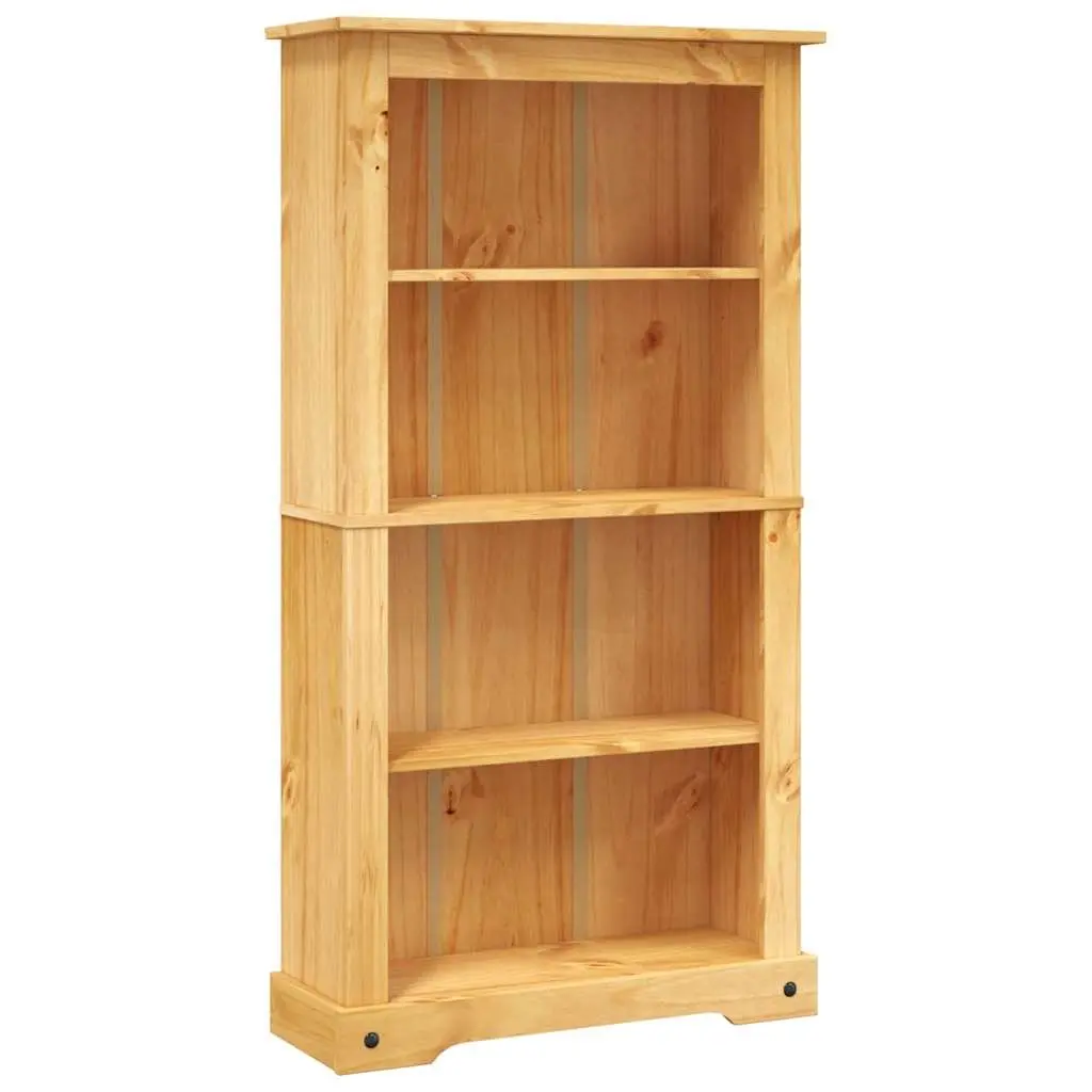 4-Tier Bookcase Wooden Brown Storage Unit Shelving Display 80 x 29 x 150 cm