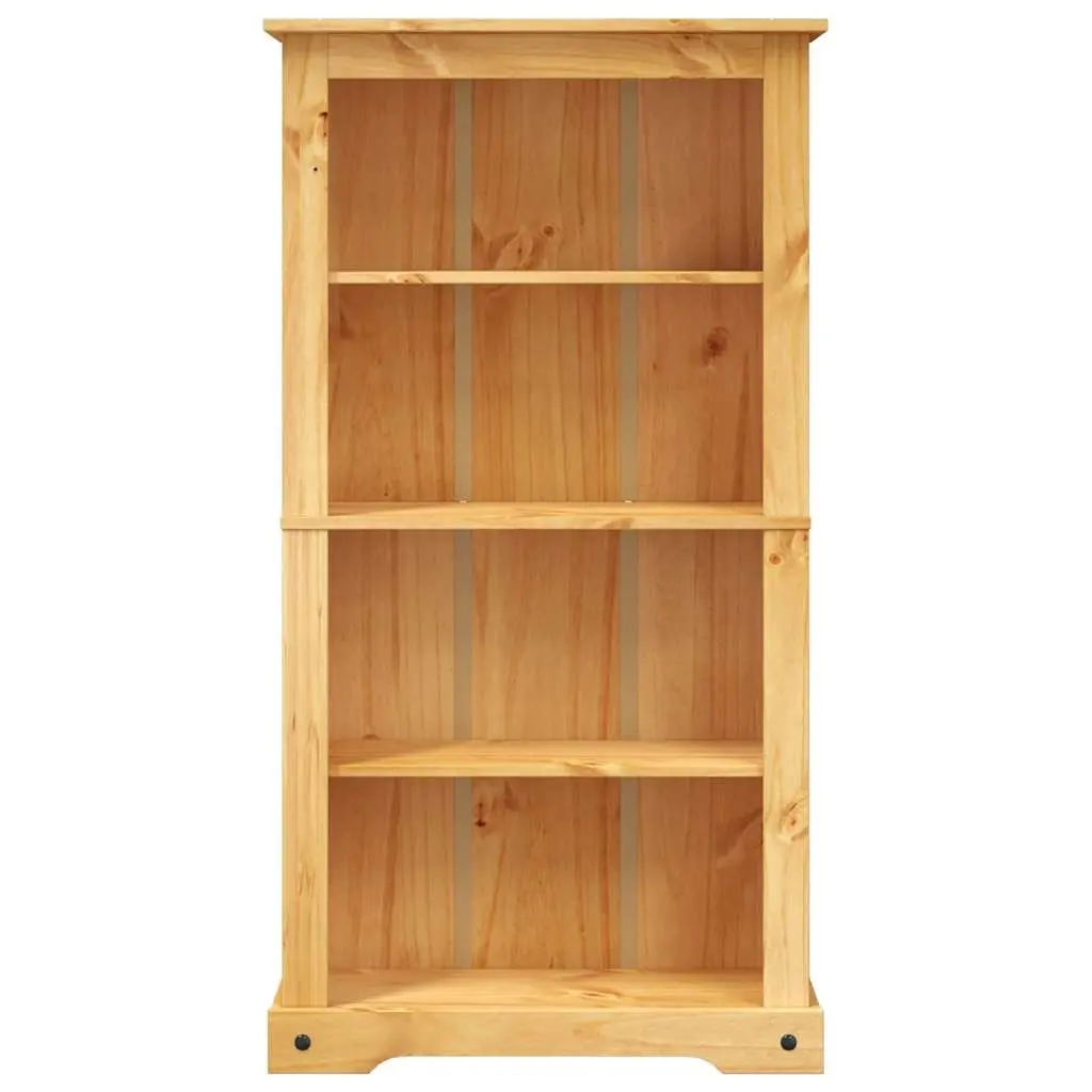 4-Tier Bookcase Wooden Brown Storage Unit Shelving Display 80 x 29 x 150 cm