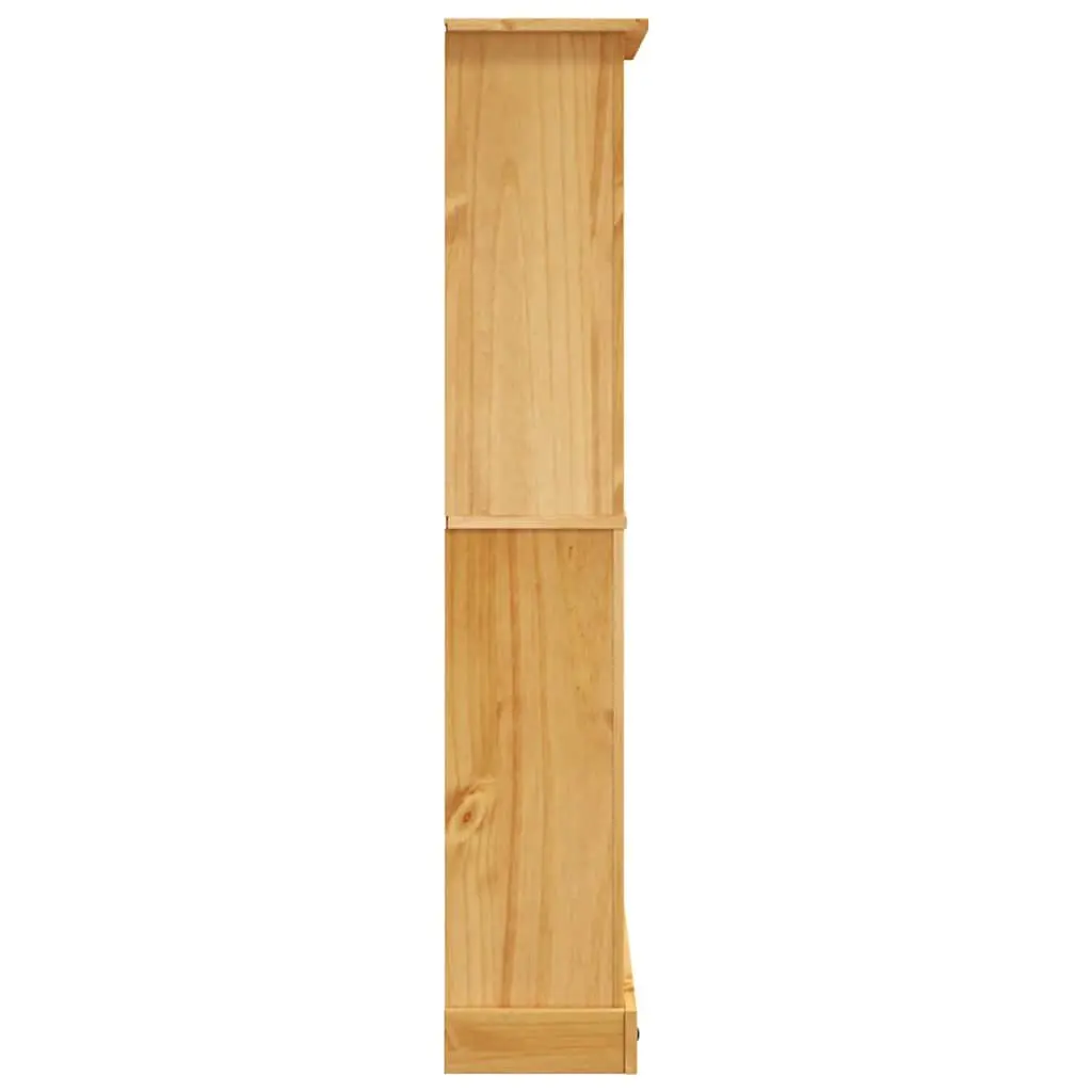4-Tier Bookcase Wooden Brown Storage Unit Shelving Display 80 x 29 x 150 cm