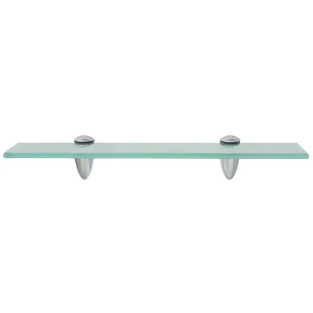 Transparent Glass Floating Wall Shelf 40x10cm