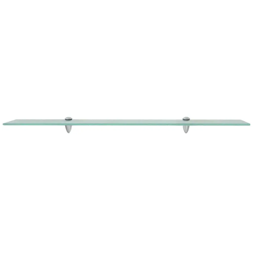 Floating Wall Shelf Transparent Glass 90x10 cm Modern Display Storage Ledge