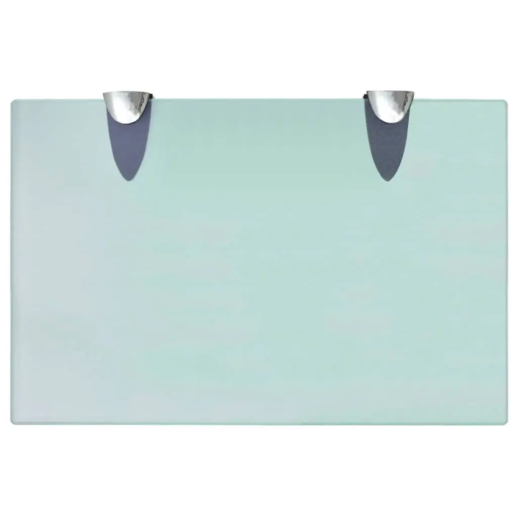 Floating Wall Shelf in Transparent Glass 30x20 cm