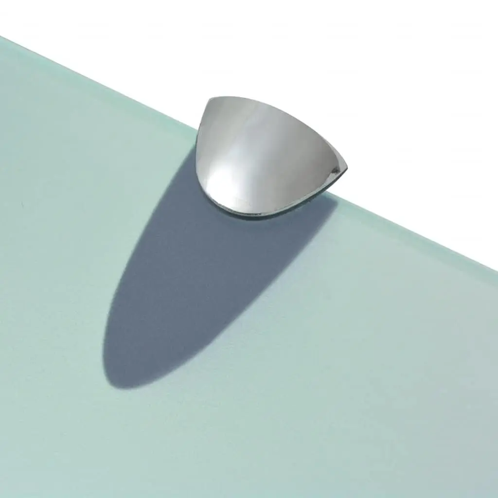 Floating Wall Shelf in Transparent Glass 30x20 cm