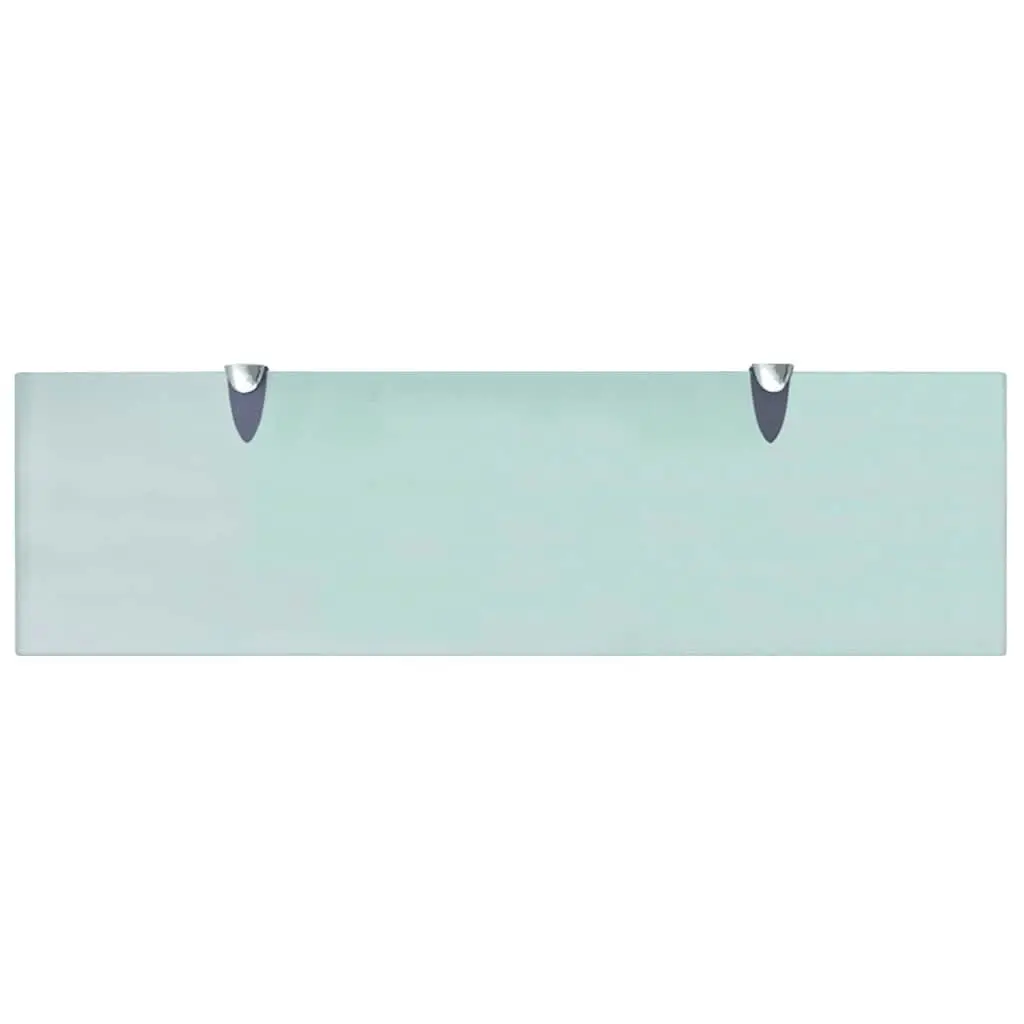 Floating Wall Shelf with Tempered Glass 70x20 cm