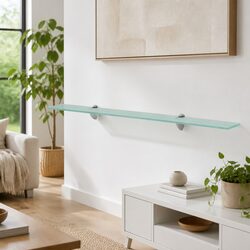 Premium Floating Wall Shelf 100x20 cm Transparent Design