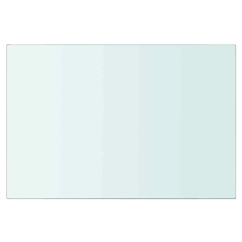 Clear Glass Shelf Panel for Wall Display 30x20 cm