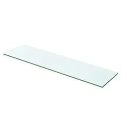 Premium Clear Glass Shelf Panel 60x12 cm for Display