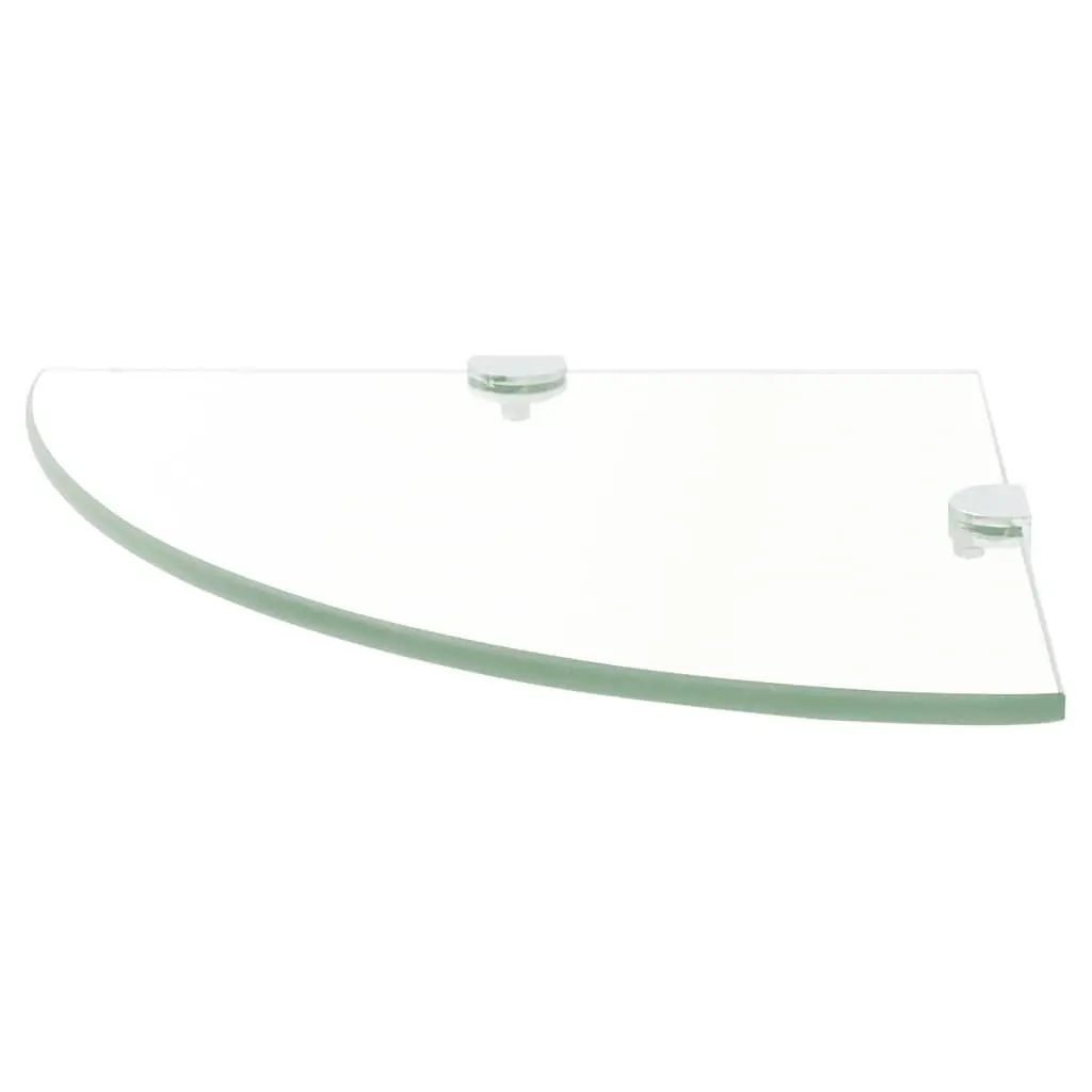Tempered Glass Corner Wall Shelf 35x35cm