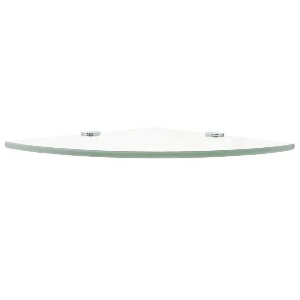 Tempered Glass Corner Wall Shelf 35x35cm