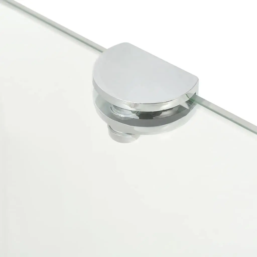 Tempered Glass Corner Wall Shelf 35x35cm