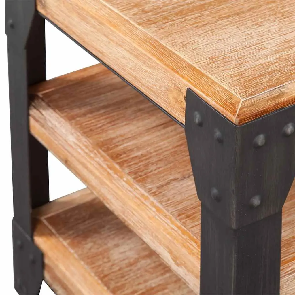 Solid Wood TV Stand for Living Room Storage