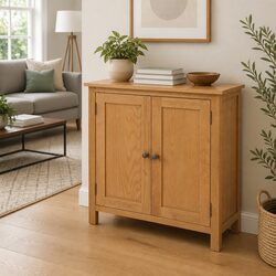 Durable Solid Oak Wood Sideboard for Stylish Storage