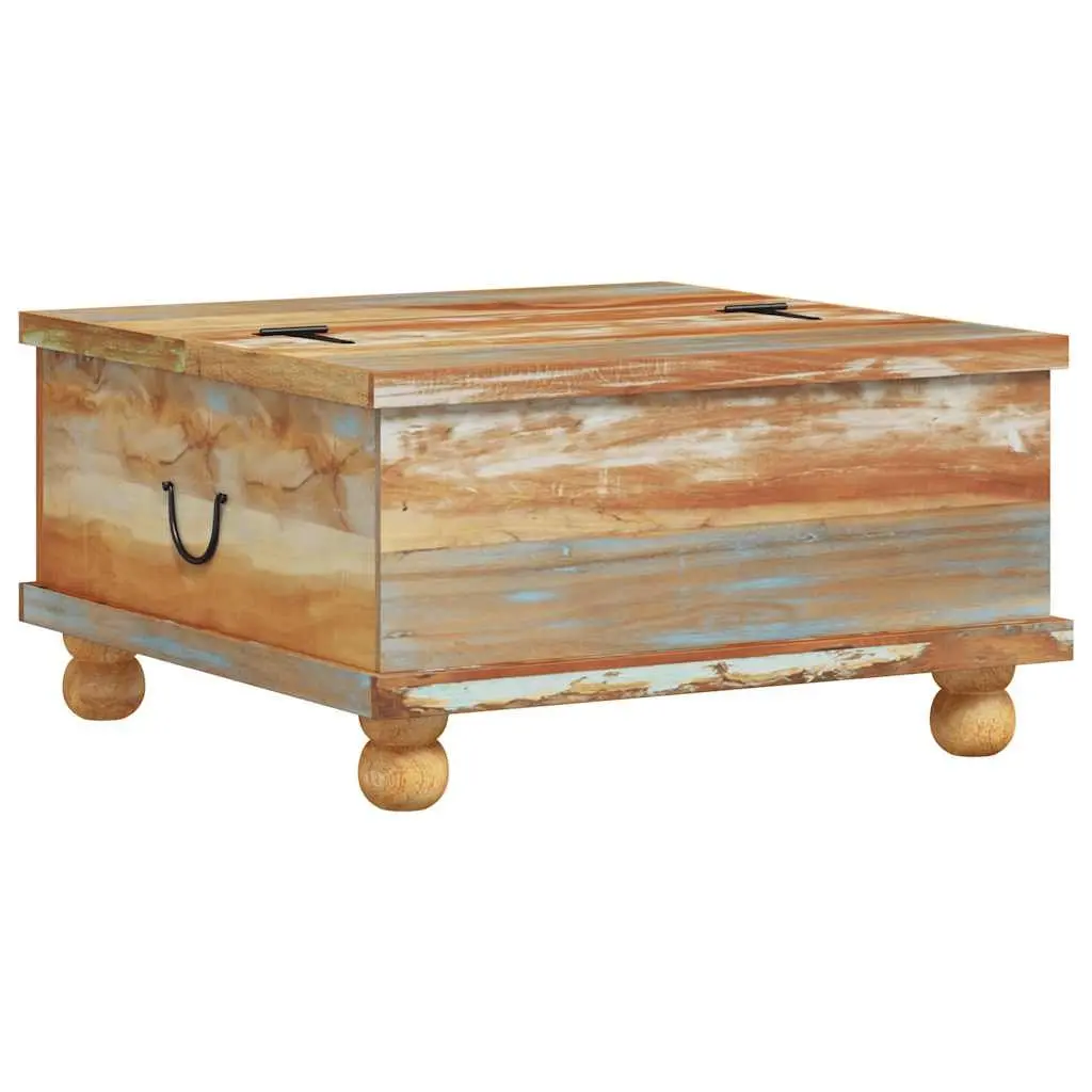 Coffee Table Reclaimed Wood 70x70x38 cm Brown