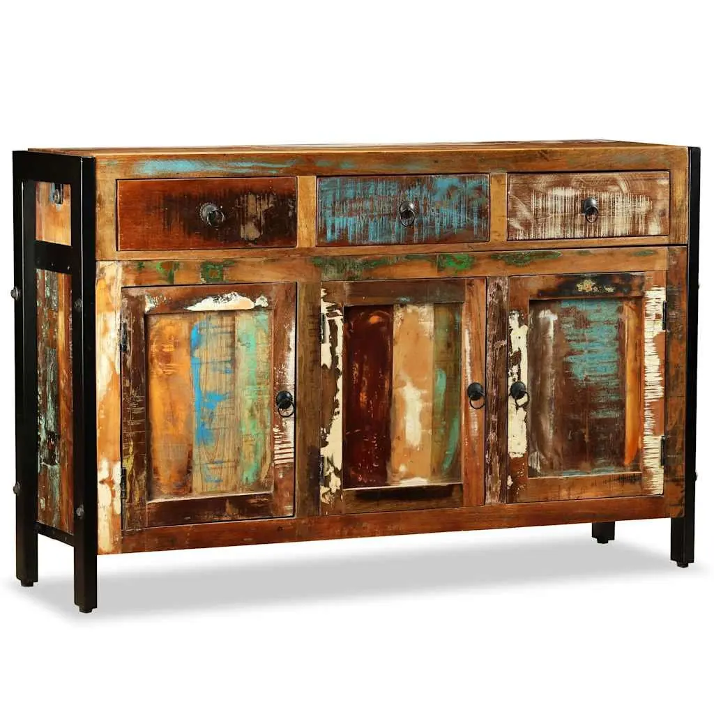 Sideboard Solid Reclaimed Wood 120x35x76cm Brown