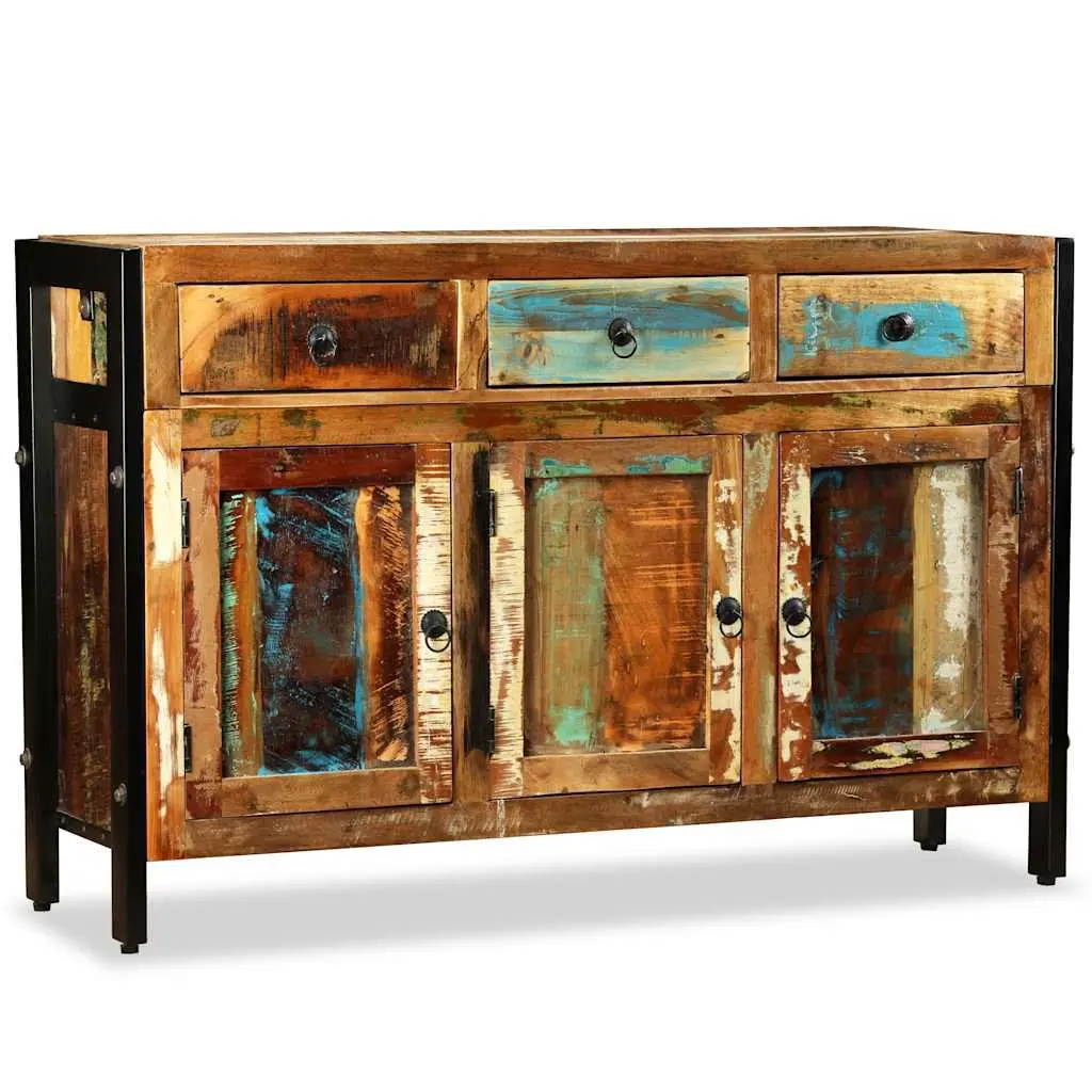 Sideboard Solid Reclaimed Wood 120x35x76cm Brown