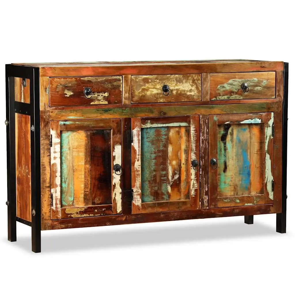 Sideboard Solid Reclaimed Wood 120x35x76cm Brown