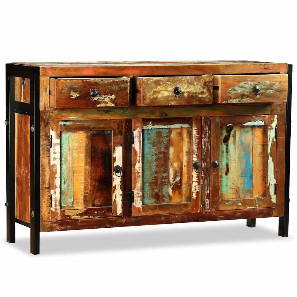 Sideboard Solid Reclaimed Wood 120x35x76cm Brown