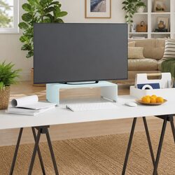 Tempered Glass TV Stand Monitor Riser for Enhanced Viewing