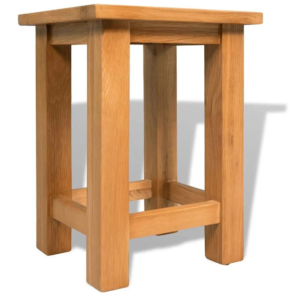 Solid Oak Wooden End Table 27x24x37cm for Living Spaces