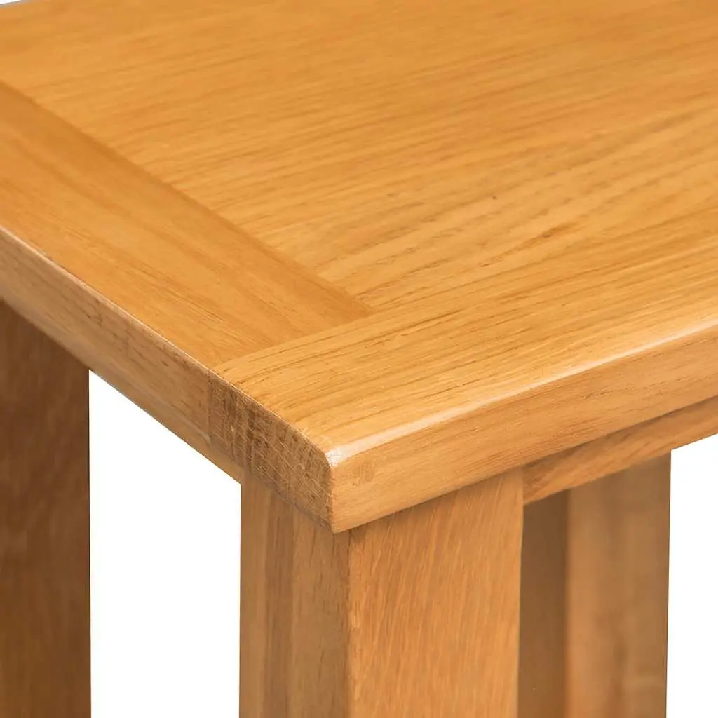 Solid Oak Wooden End Table 27x24x37cm for Living Spaces
