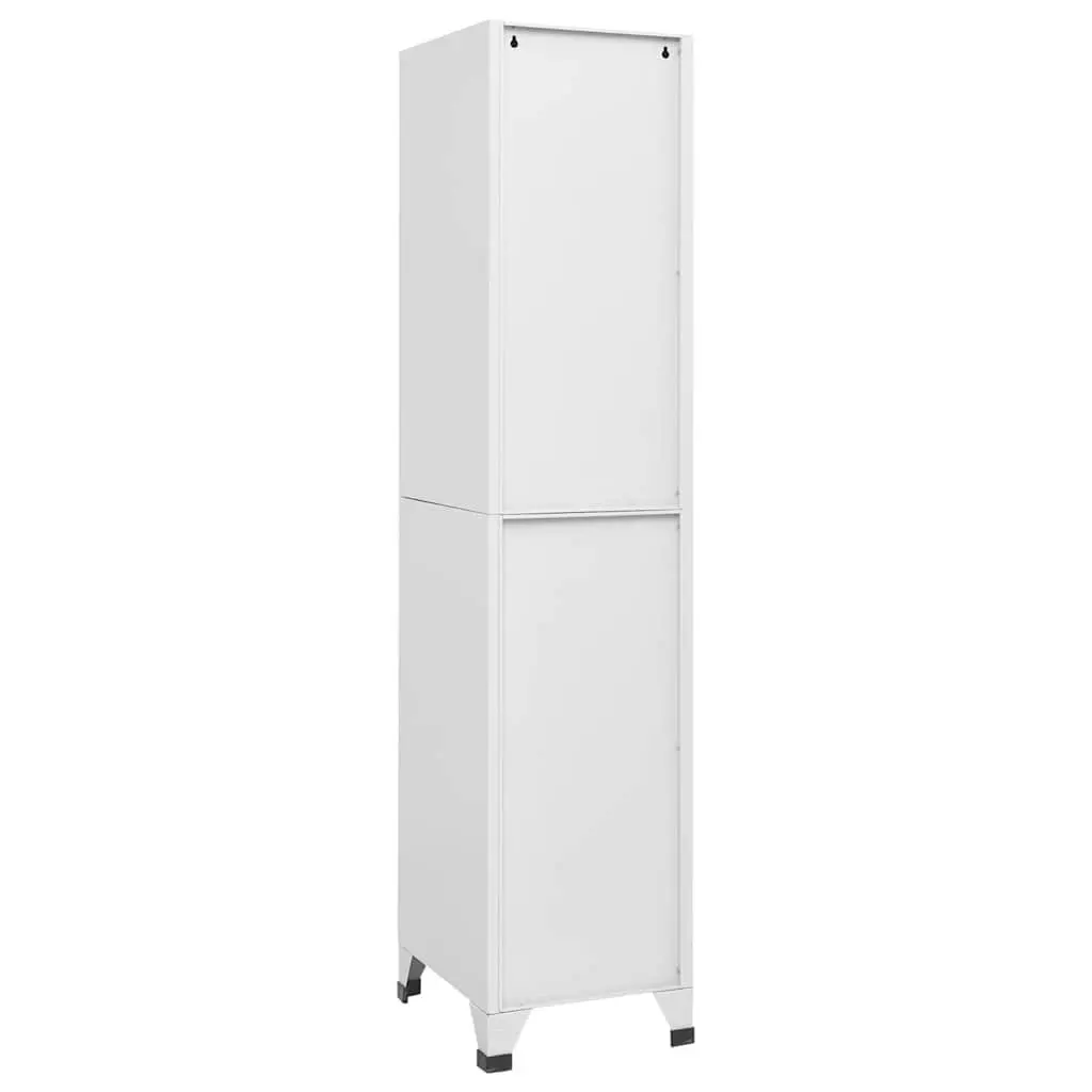 Grey Locker Cabinet with 4 Lockable Compartments