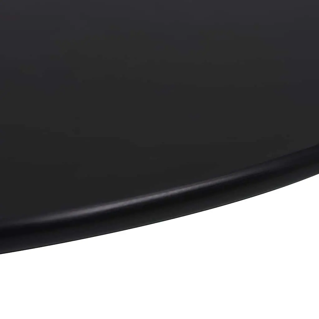 700mm Round Tempered Glass Table Top in Black
