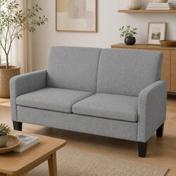 Comfortable 2-Seater Grey Sofa for Your Living Room