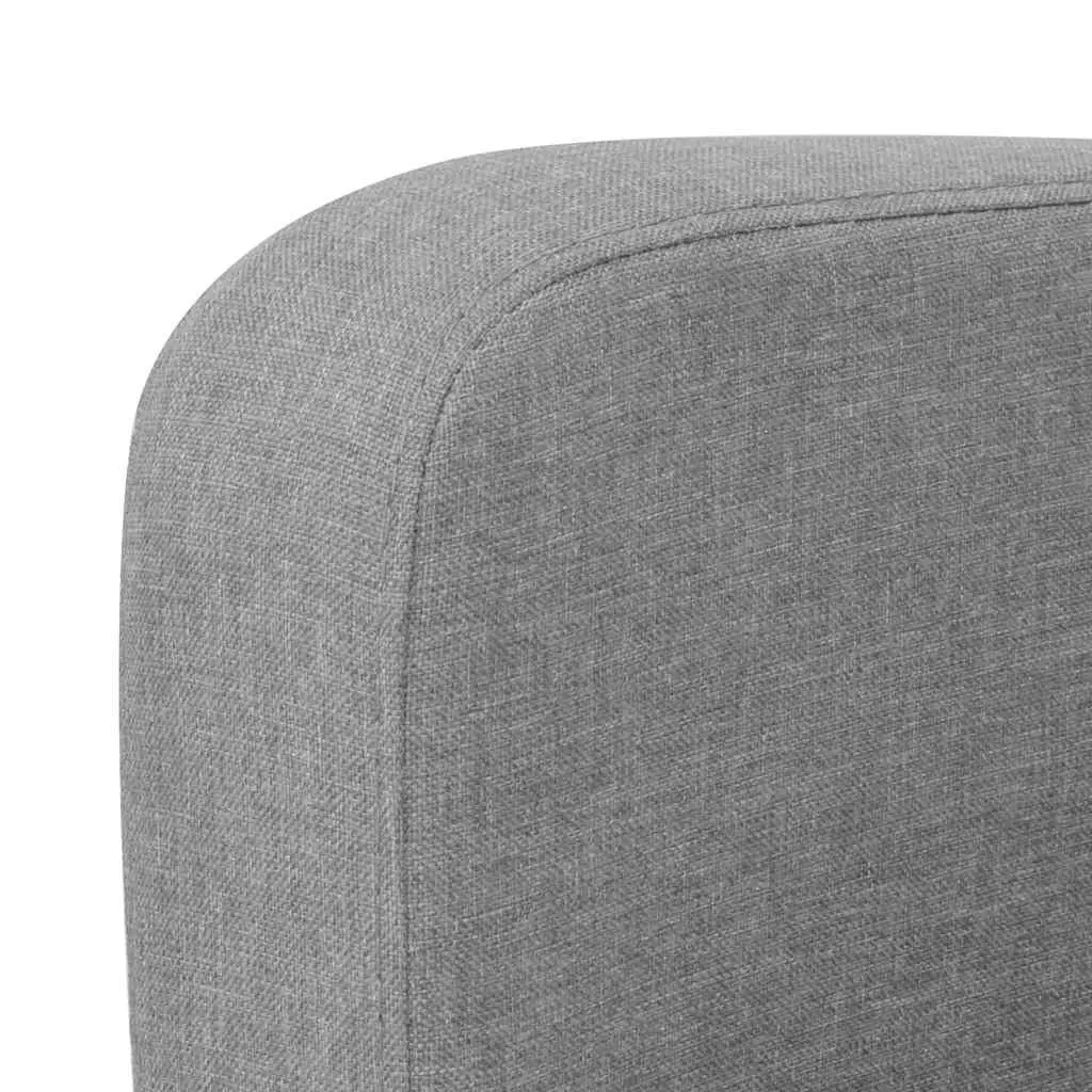2-Seater Sofa Grey Lounge Couch Living Room Furniture Comfortable Settee 135cm