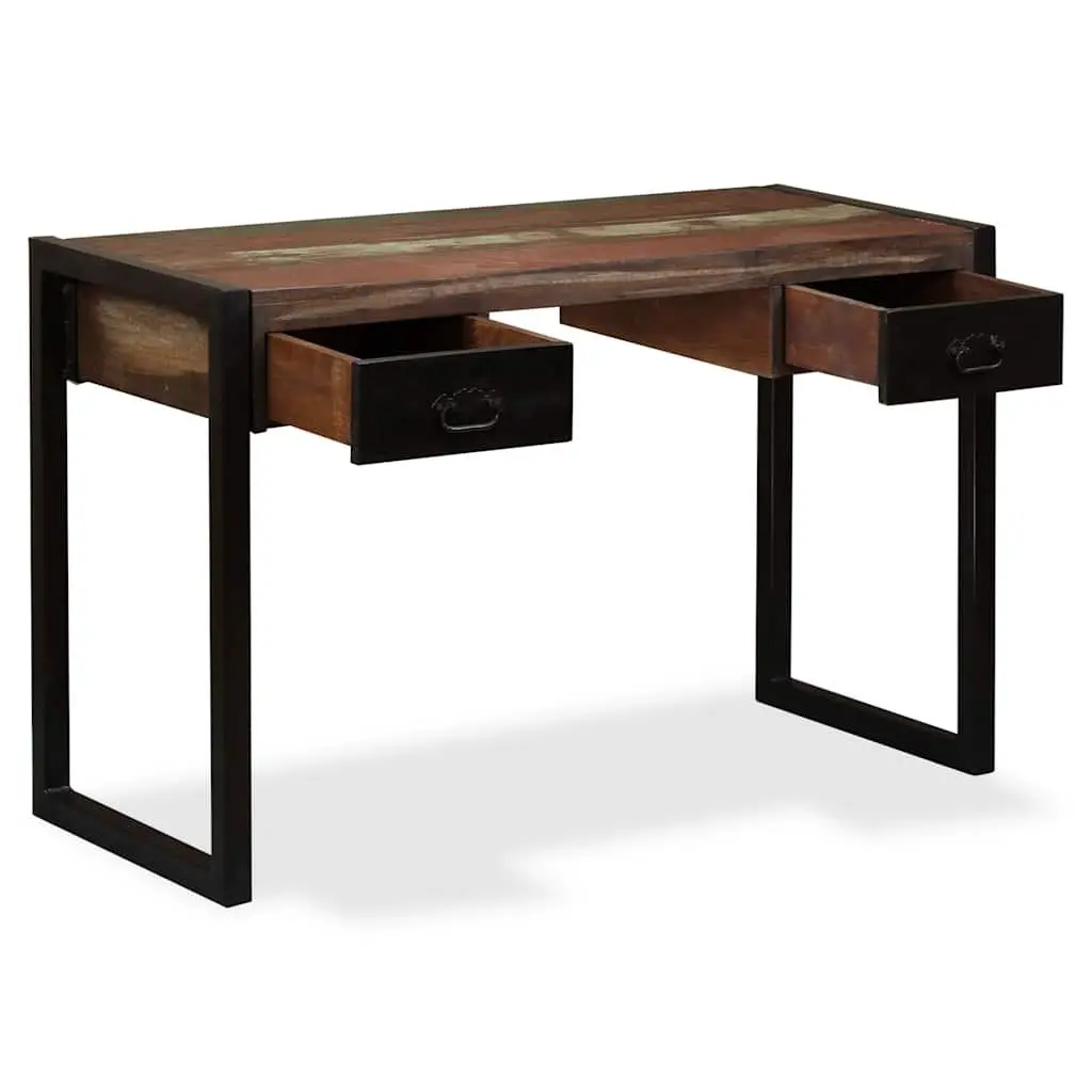 Desk Solid Reclaimed Wood 120x50x76cm Multicolour
