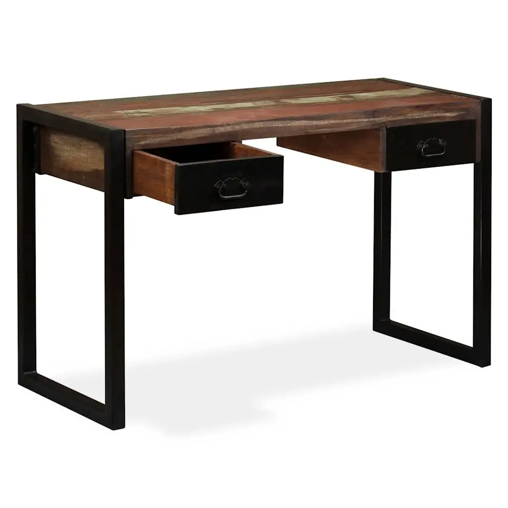 Desk Solid Reclaimed Wood 120x50x76cm Multicolour
