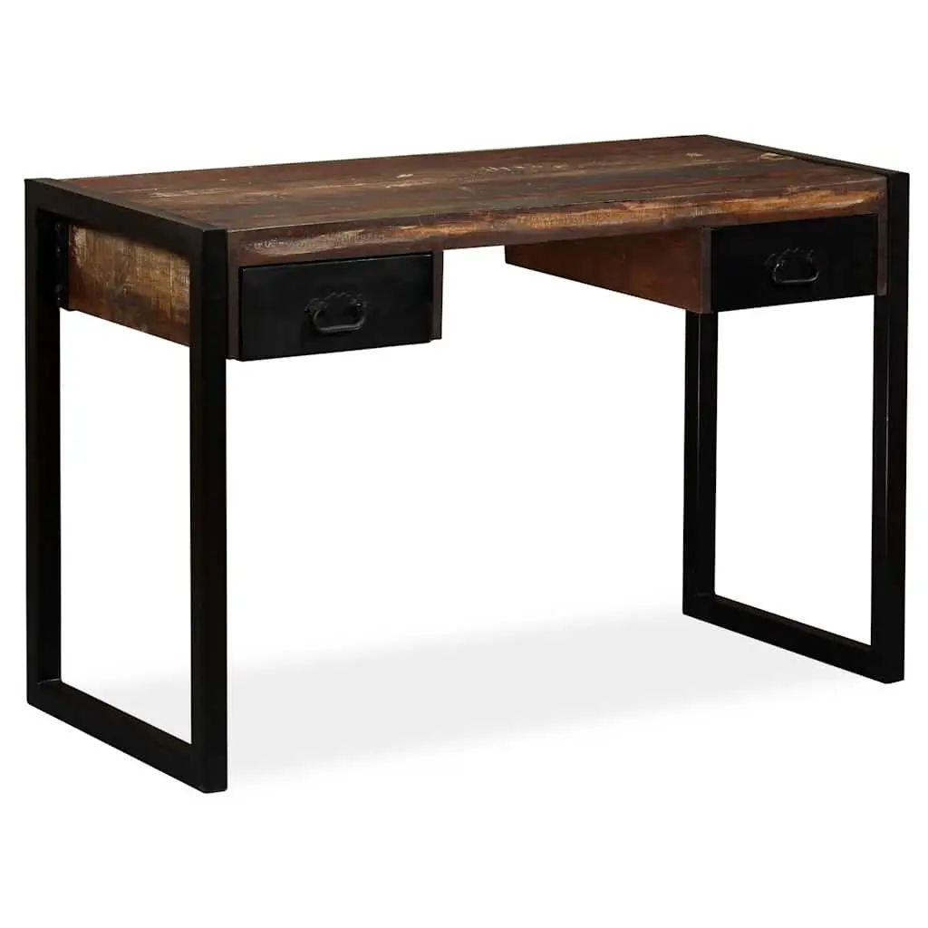 Desk Solid Reclaimed Wood 120x50x76cm Multicolour