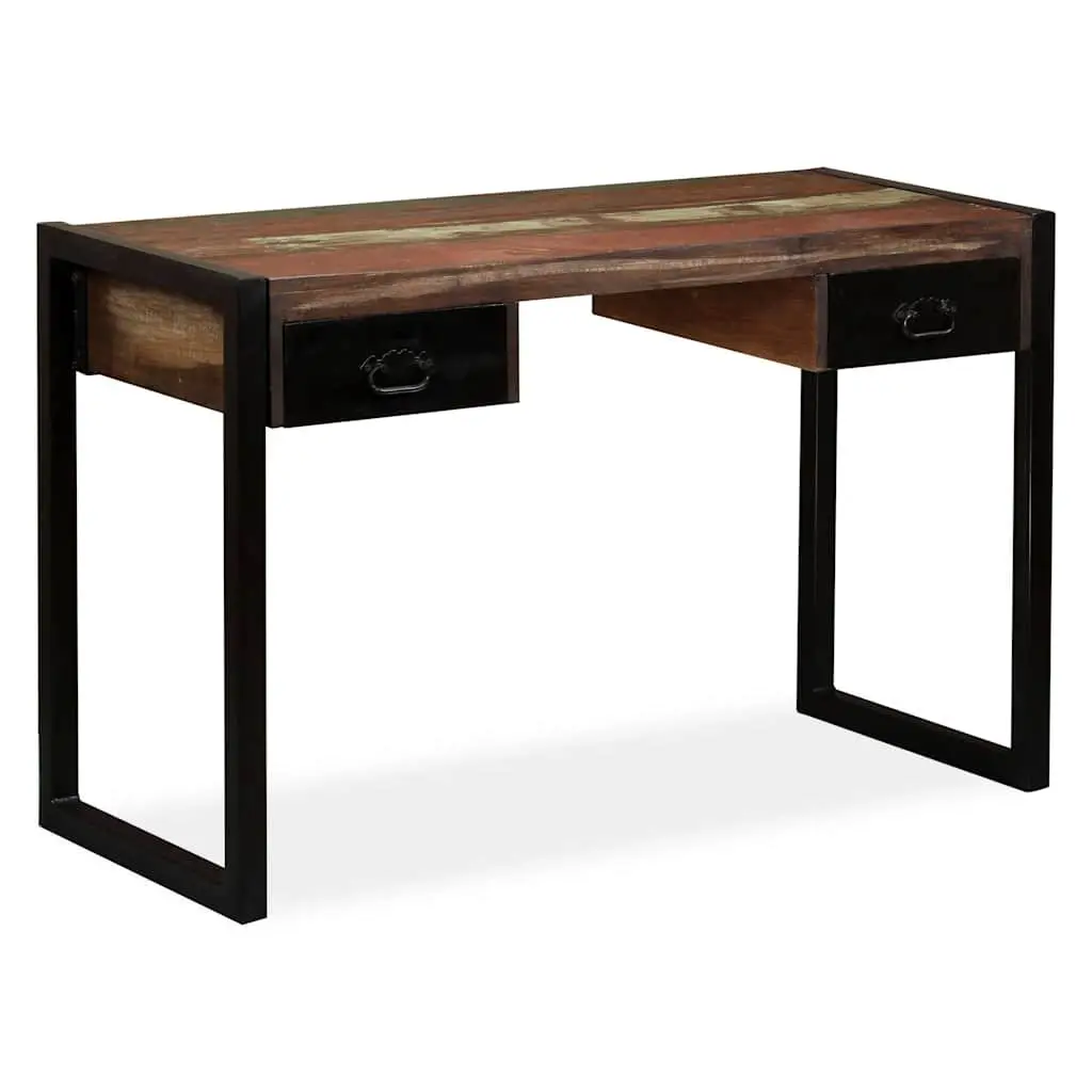 Desk Solid Reclaimed Wood 120x50x76cm Multicolour