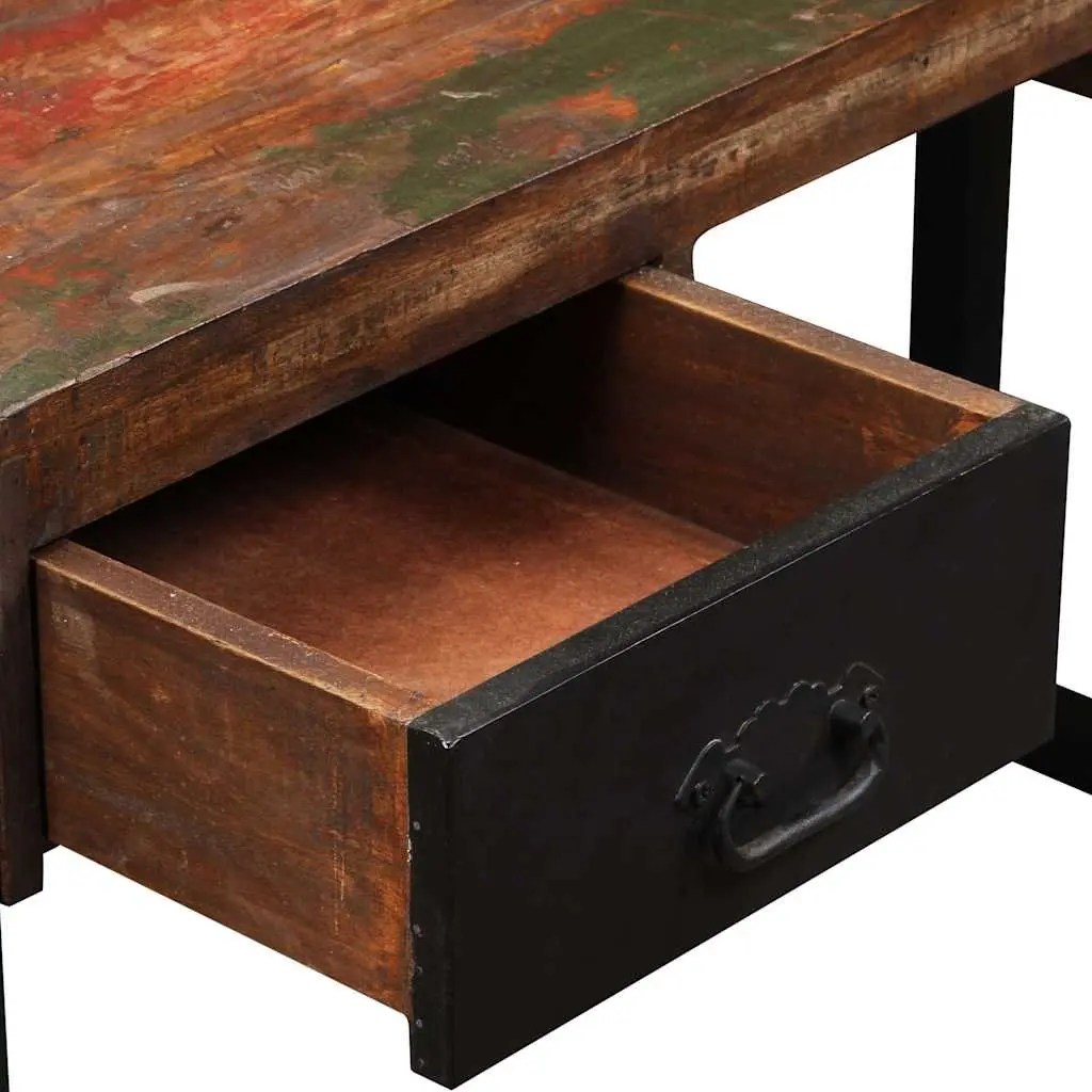 Desk Solid Reclaimed Wood 120x50x76cm Multicolour
