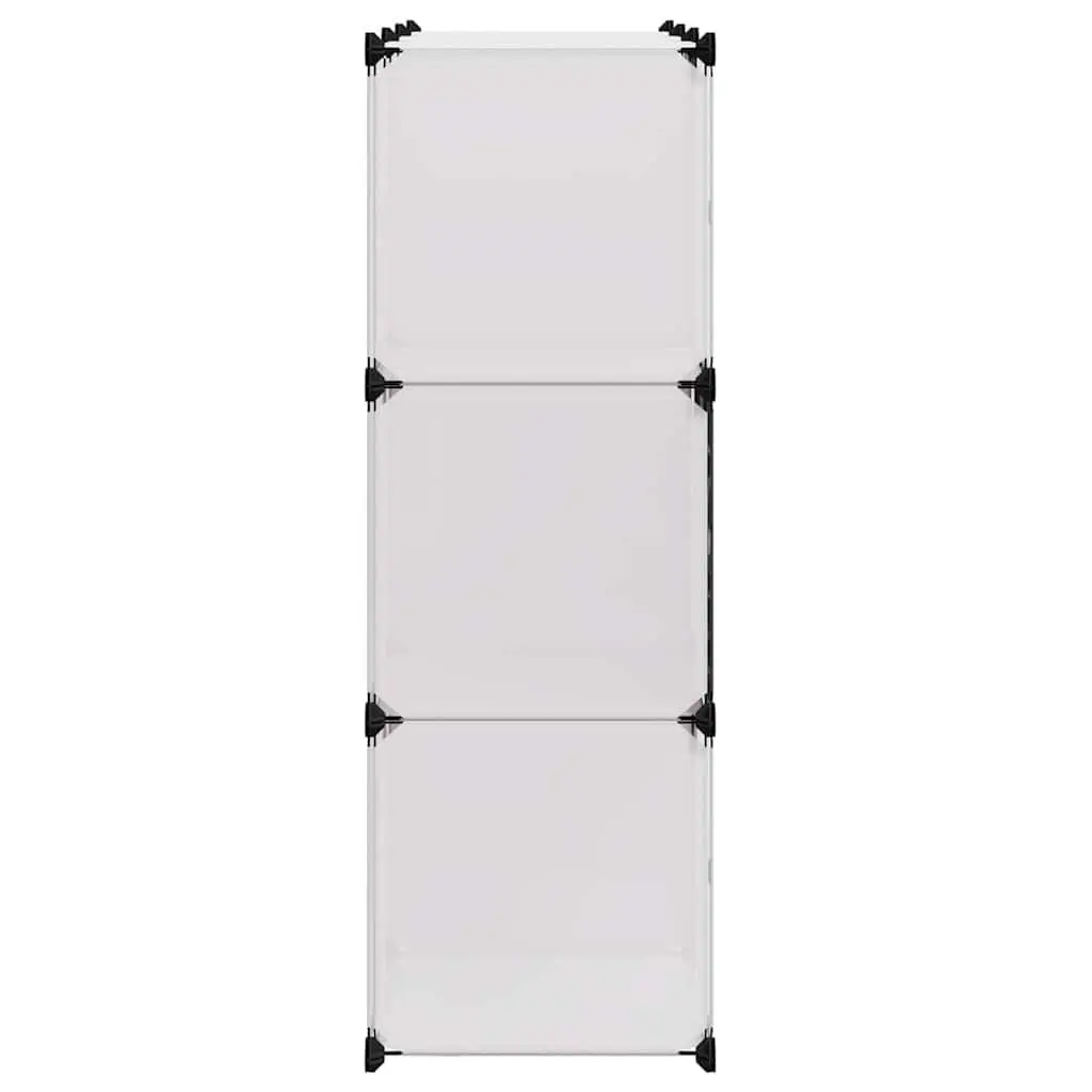 9-Compartment Storage Cube Organiser in Black