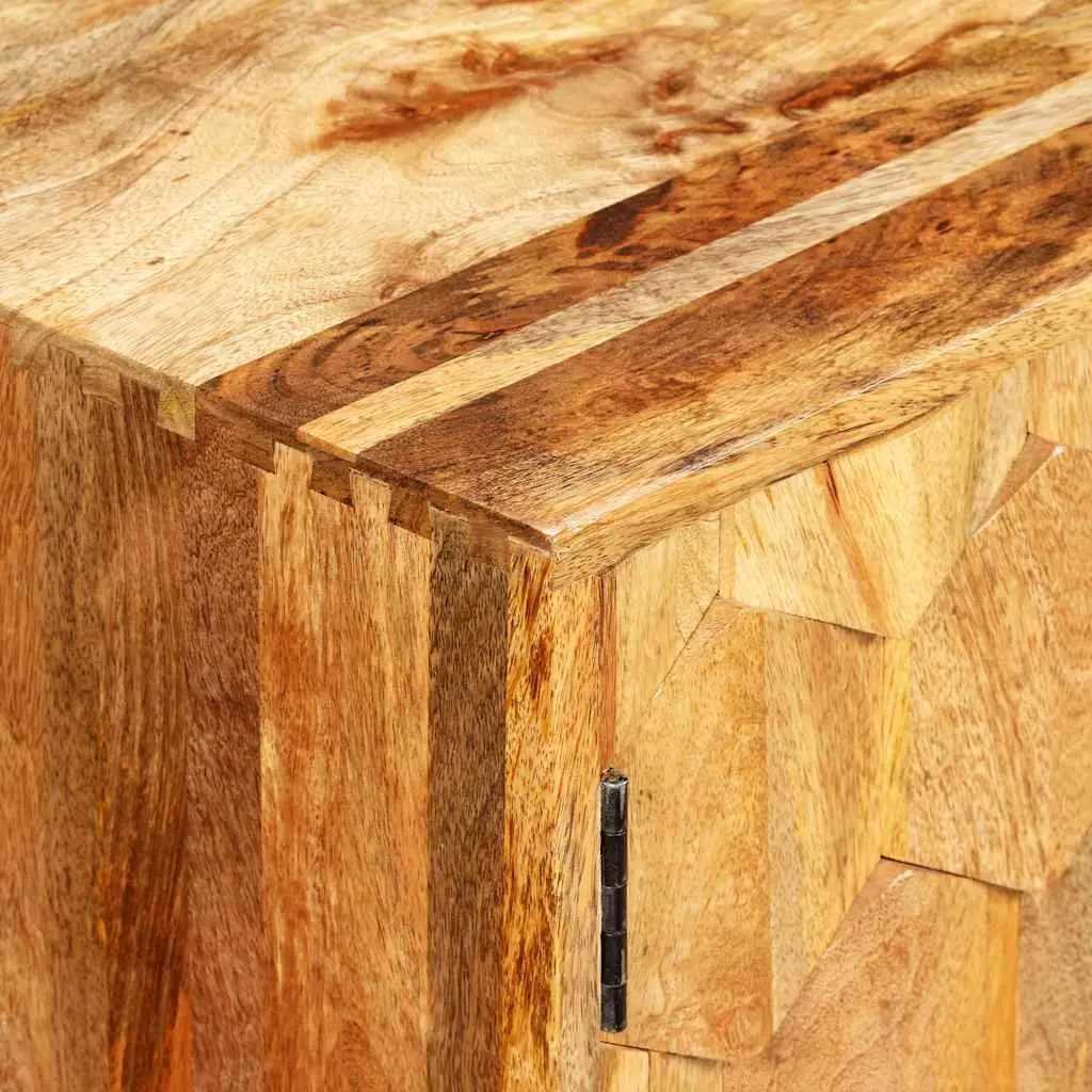 TV Cabinet Solid Mango Wood 118x35x40cm Brown